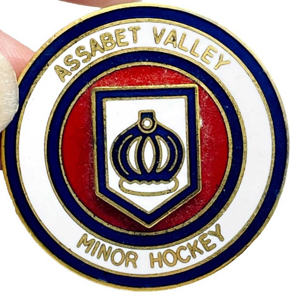 Vintage Assabet Valley Minor Hockey Lapel Pin Enamel Massachusetts Sports